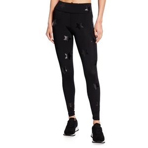 Terez Star Foil Printed UpLift Tall-Band Leggings